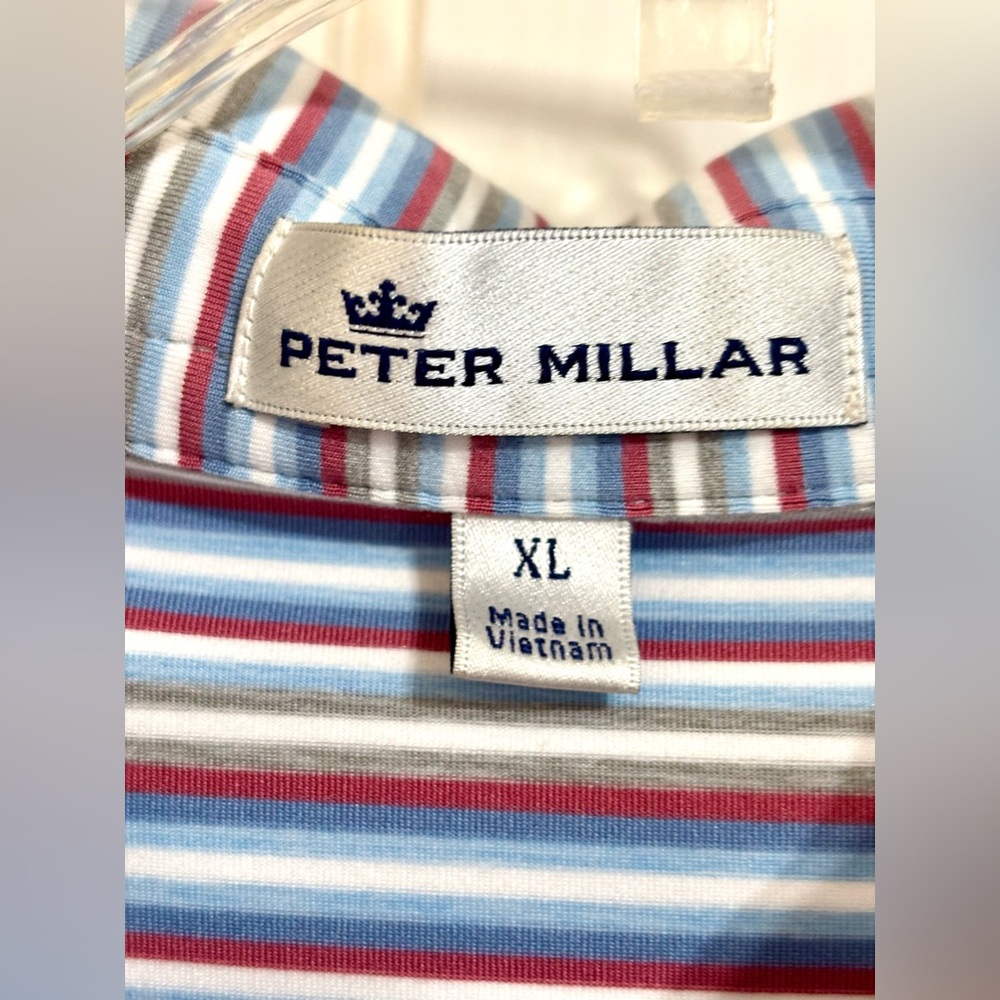 Scotty Cameron Peter Millar Junkyard Dog Circle T Striped Polo Shirt XL Tour - Picture 5 of 13